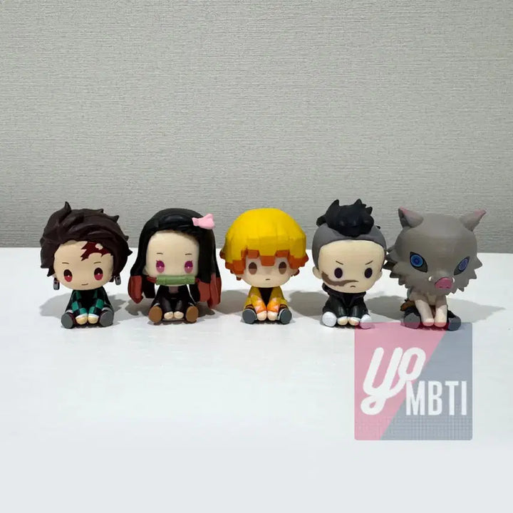 [BUNJANG] Demon Slayer Series 1 Wind-Up Toy 5-Piece Set / [정품 새것] 귀멸의 칼날 태엽 1탄 5종 세트 : 캡슐토이 가챠