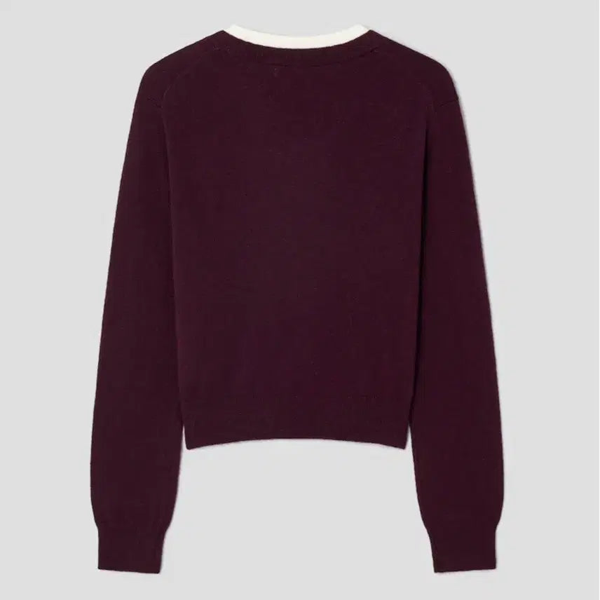 [BUNJANG] 8Seconds V-Neck Burgundy Knit / 에잇세컨즈 브이넥 와인 버건디 니트
