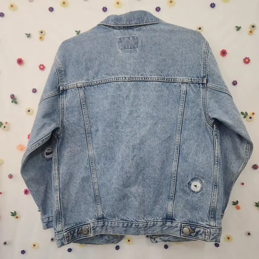 [BUNJANG] Zara Denim Jacket / 자라 데미지 워싱 데님 자켓 청자켓 55사이즈