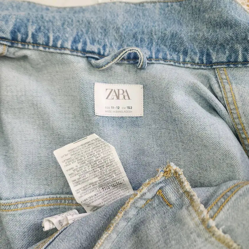 [BUNJANG] Zara Denim Jacket / 자라 데미지 워싱 데님 자켓 청자켓 55사이즈