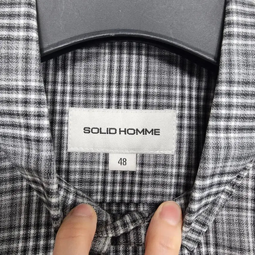 [BUNJANG] Solid Homme Spring/Autumn Shirt (Size 95) / 솔리드옴므 봄가을 남방 남95 ㅡ0204