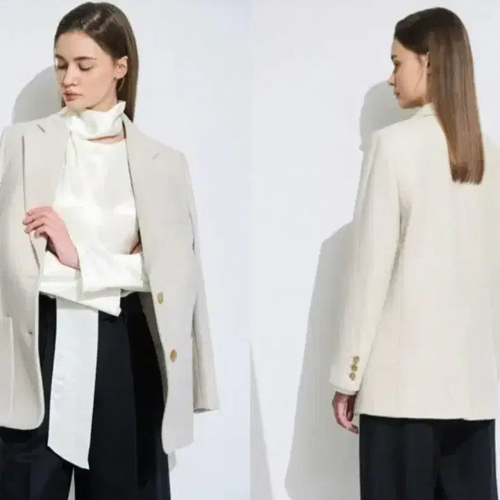 [BUNJANG] Time Alpaca Blend Herringbone Handmade Single Jacket / 한섬 타임 알파카블렌드 핸드메이드 싱글 자켓 헤링본 코트 재킷(새상품)