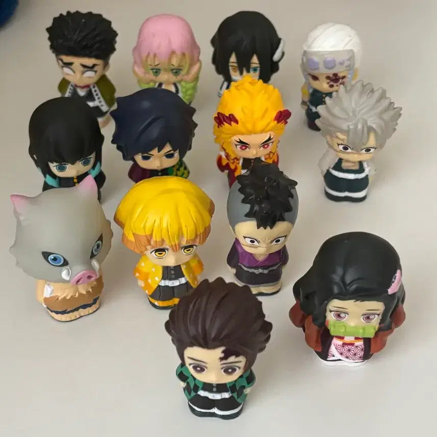 [BUNJANG] Demon Slayer Soft Vinyl Finger Puppet Full Set / 귀멸의칼날 귀칼 소프비 파페마스 손가락인형 (풀세트)