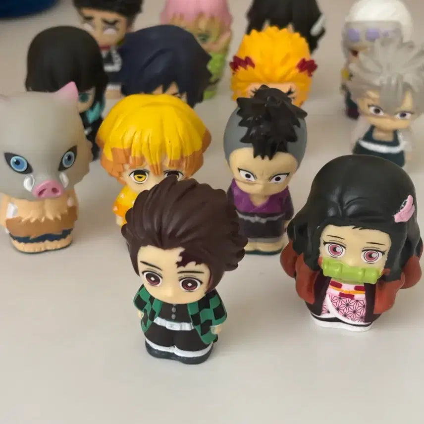 [BUNJANG] Demon Slayer Soft Vinyl Finger Puppet Full Set / 귀멸의칼날 귀칼 소프비 파페마스 손가락인형 (풀세트)