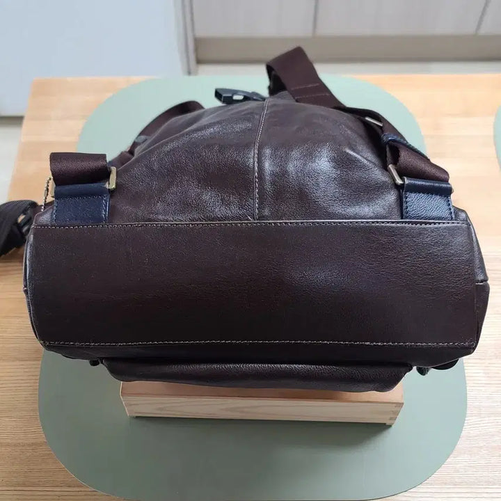 [BUNJANG] Mongsac Natural Leather Backpack / 몽삭 천연 가죽 백팩 - 어깨 흘러내림 방지 커스텀, 상태 굿