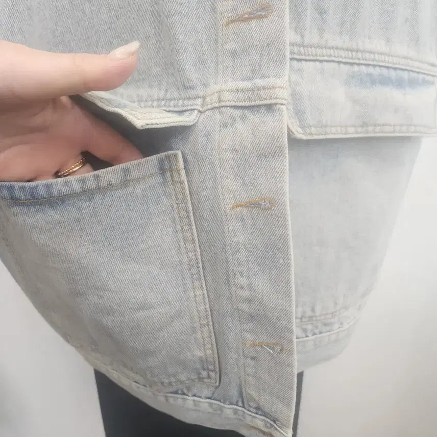 [BUNJANG] Unisex Denim Vest / 연청 데님 조끼 베스트  /남여공용가능