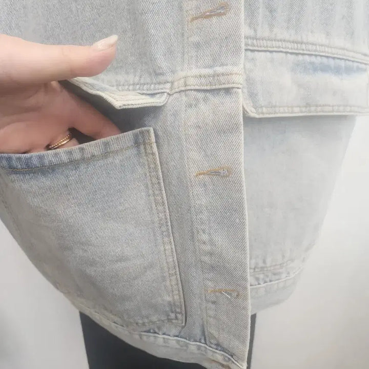 [BUNJANG] Unisex Denim Vest / 연청 데님 조끼 베스트  /남여공용가능