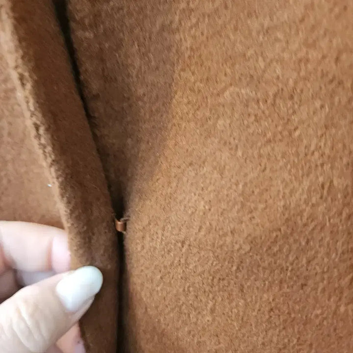 [BUNJANG] Soup Brown No-Collar Coat / soup 숲 브라운 노카라 코트/킬링/넉넉한 핏 /55사이즈