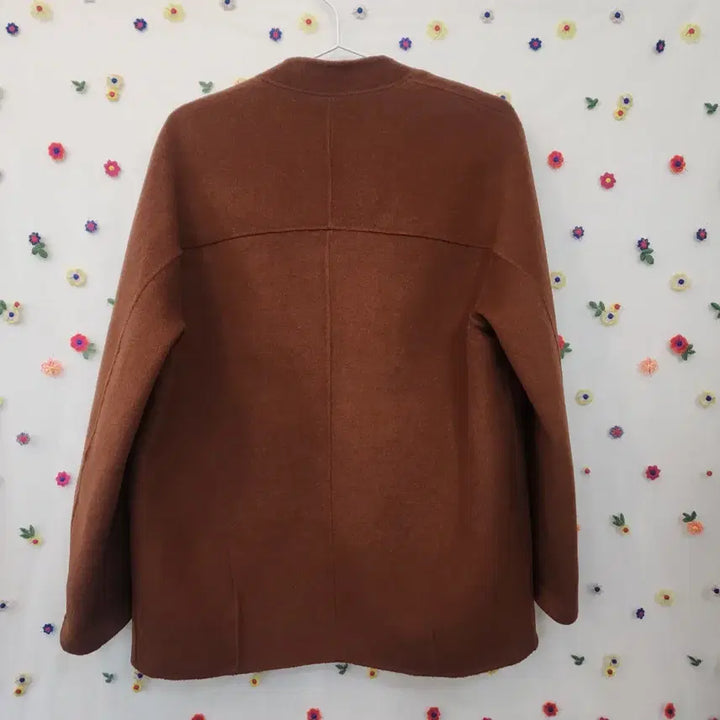 [BUNJANG] Soup Brown No-Collar Coat / soup 숲 브라운 노카라 코트/킬링/넉넉한 핏 /55사이즈