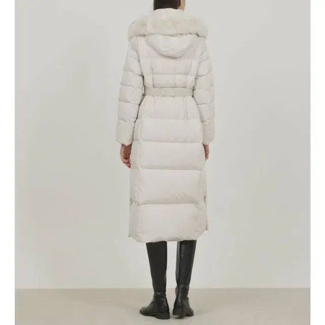 [BUNJANG] Juke Ivory Long Goose Down Padded Jacket / 쥬크 아이보리 롱 구스다운 패딩 새상품