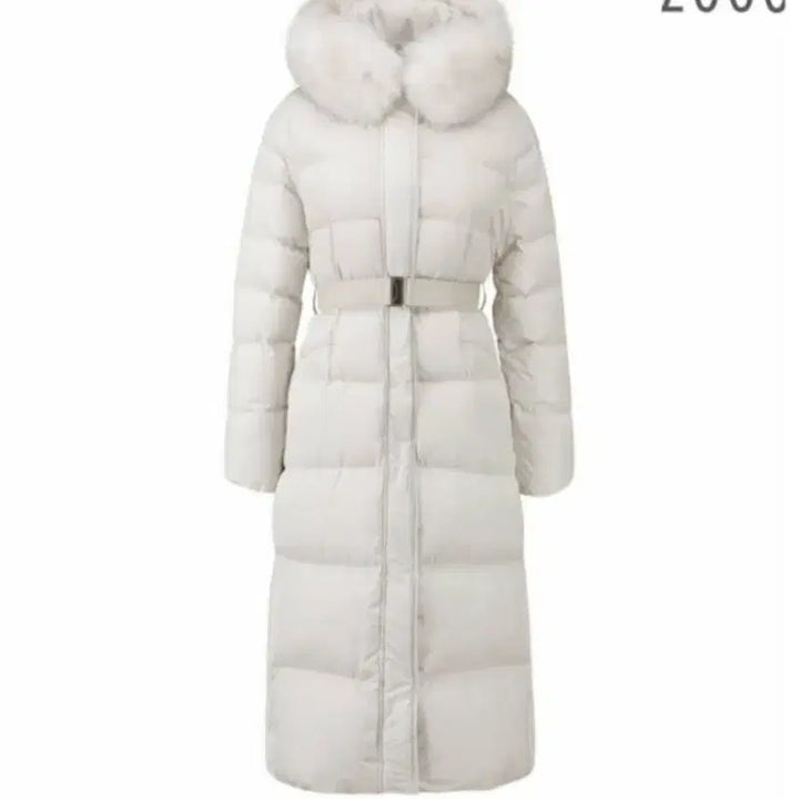 [BUNJANG] Juke Ivory Long Goose Down Padded Jacket / 쥬크 아이보리 롱 구스다운 패딩 새상품