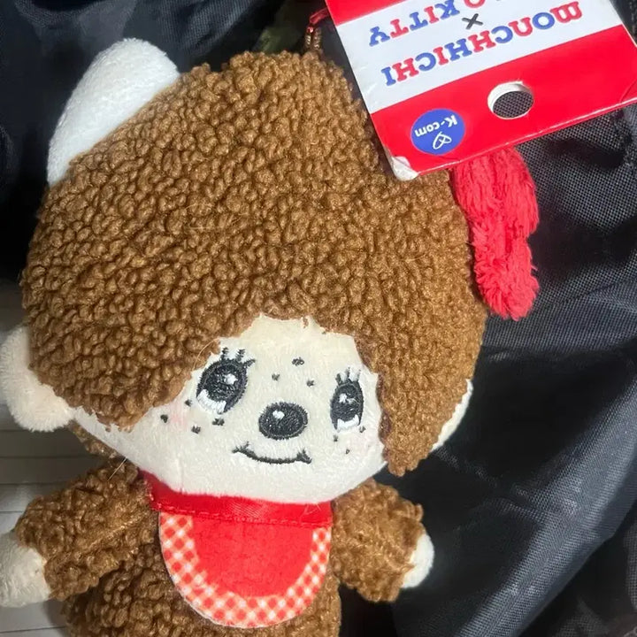 [BUNJANG] Monchhichi Hello Kitty Collaboration Keyring Doll / 몬치치 키티 콜라보 키링 인형