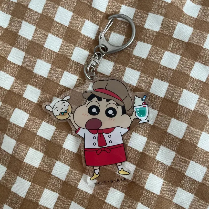 [BUNJANG] Crayon Shin-chan Bakery Acrylic Keyring / 짱구는 못말려 짱구 베이커리 아크릴 키링