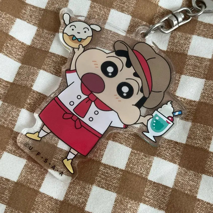[BUNJANG] Crayon Shin-chan Bakery Acrylic Keyring / 짱구는 못말려 짱구 베이커리 아크릴 키링
