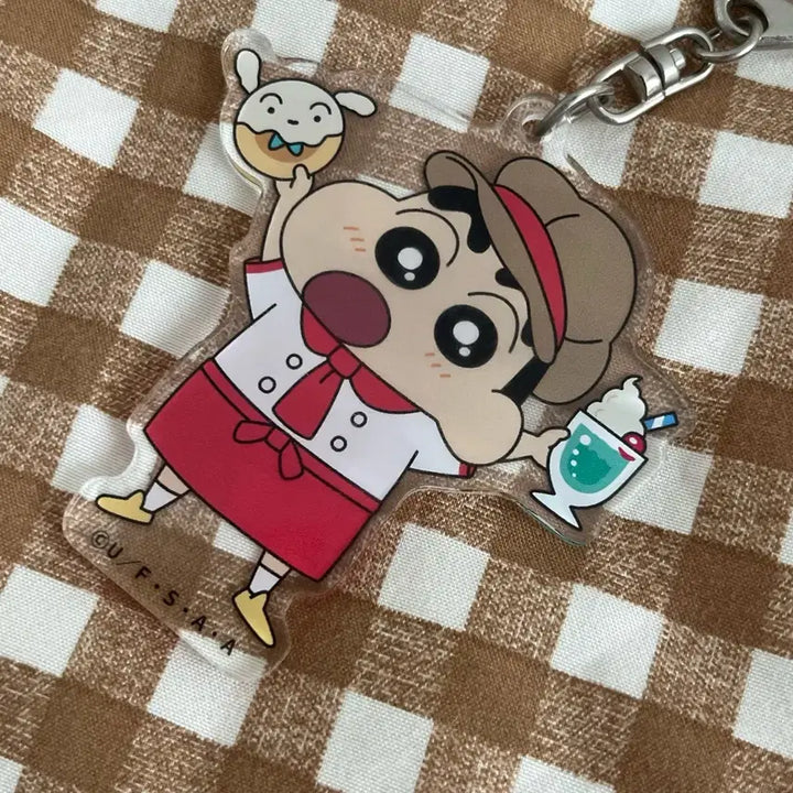 [BUNJANG] Crayon Shin-chan Bakery Acrylic Keyring / 짱구는 못말려 짱구 베이커리 아크릴 키링