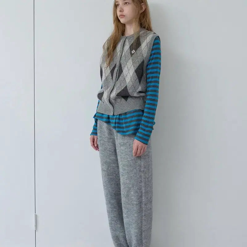 [BUNJANG] Nocontents Terry Jogger Pants Melange Gray / 노컨텐츠 Acrylic terry pants 테리조거팬츠 멜란지그레이