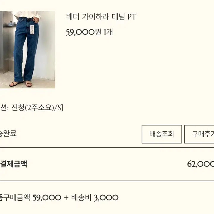 [BUNJANG] Shop Hour Kaihara Denim Jeans / 샵아워 가이하라데님(진청) S