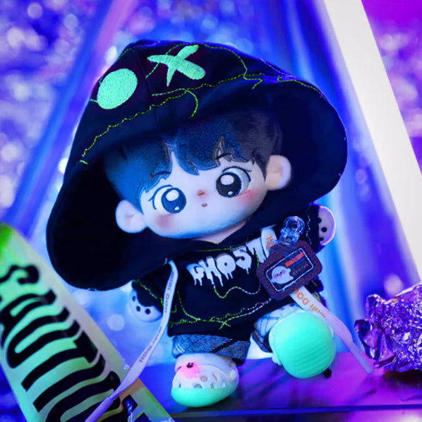 [BUNJANG] 20cm Black Luminous Hoodie Set / (20cm) 야광후드 세트(크록스 포함)-블랙