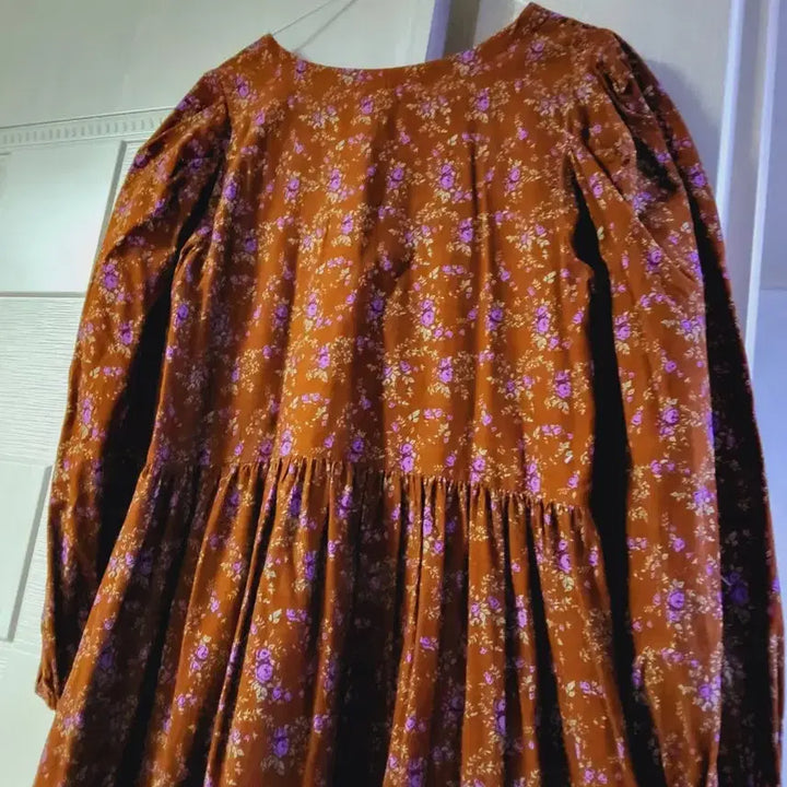 [BUNJANG] Floral Print Long Dress - Unworn / 잔꽃 롱원피스  미착용
