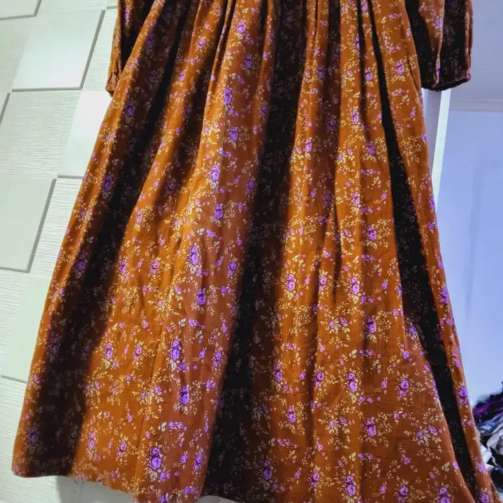 [BUNJANG] Floral Print Long Dress - Unworn / 잔꽃 롱원피스  미착용