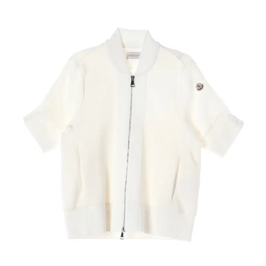 [BUNJANG] Moncler Short Sleeve Zip-Up Cardigan Jacket / 몽클레어 반팔 집업 가디건 재킷
