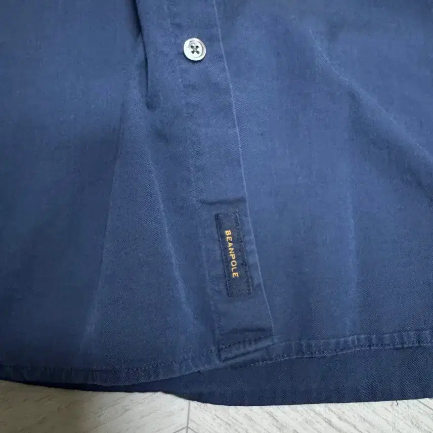 [BUNJANG] Beanpole Slim Fit Navy Shirt (Size 100) / 빈폴 슬림핏 네이비 셔츠 100