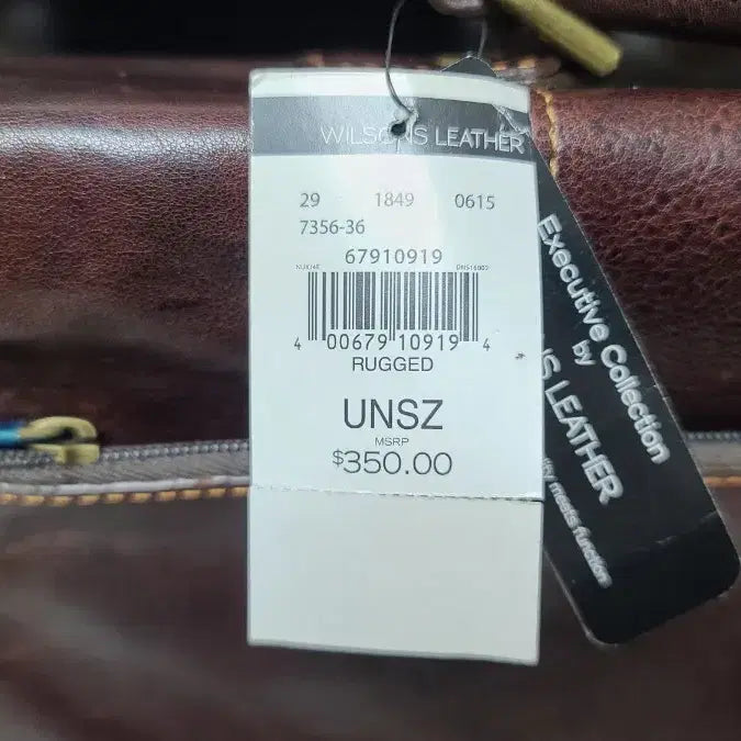 [BUNJANG] Wilson Leather Dark Brown Leather Briefcase + Bonus Bag / [새상품/택포함] 윌슨 레더 천연가죽 서류가방/(덤으로 가방 +1)