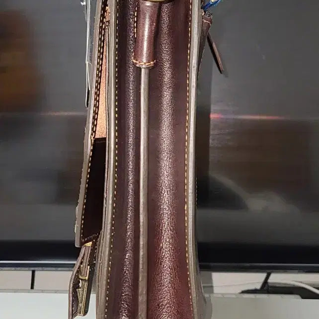 [BUNJANG] Wilson Leather Dark Brown Leather Briefcase + Bonus Bag / [새상품/택포함] 윌슨 레더 천연가죽 서류가방/(덤으로 가방 +1)