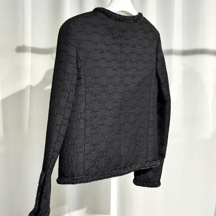 [BUNJANG] Chanel 21A CC Logo Tweed Jacket / 샤넬 21A 한정 공방 CC로고 자카드 트위드 금장버튼 여성 자켓