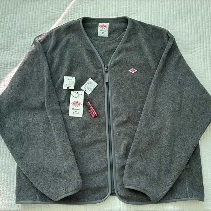 [BUNJANG] Danton Fleece Jacket - Gray L / 단톤 플리스 자켓 새상품 L