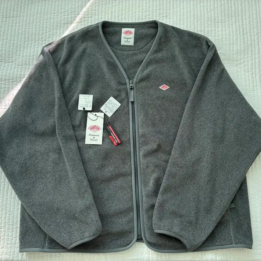 [BUNJANG] Danton Fleece Jacket - Gray L / 단톤 플리스 자켓 새상품 L
