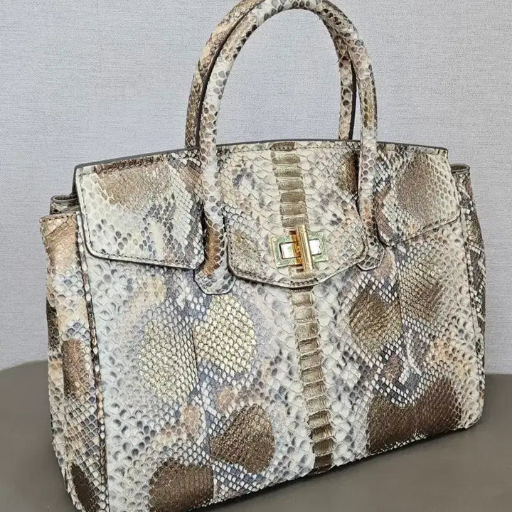 [BUNJANG] Jane Couture Real Python Snake Skin Handbag / Jane couture 리얼 파이톤(뱀피) 핸드백