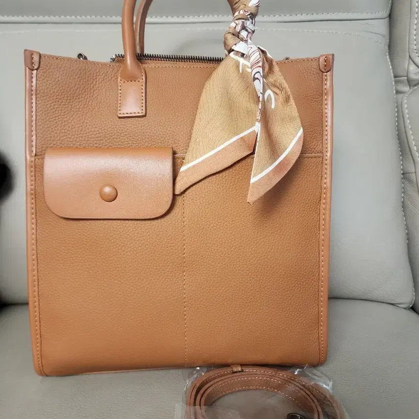 [BUNJANG] Leather Tote Bag / 소가죽 가방
