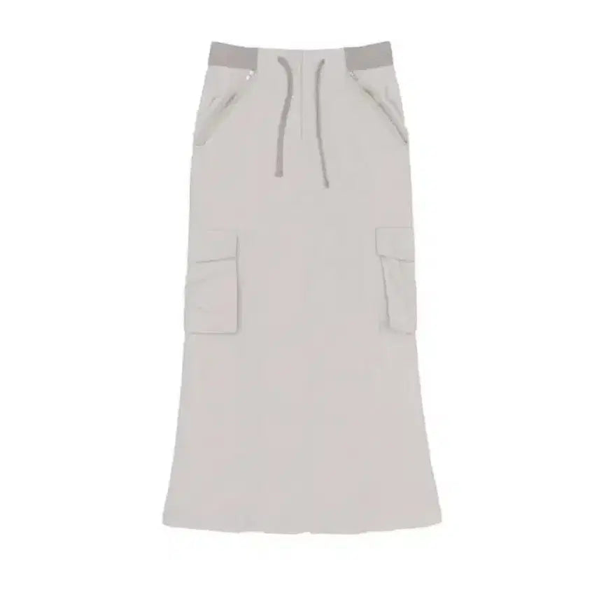 [BUNJANG] Sculptor Banding Maxi Pencil Skirt Warm Gray / 스컬프터 치마 Banding Maxi Pencil Skirt