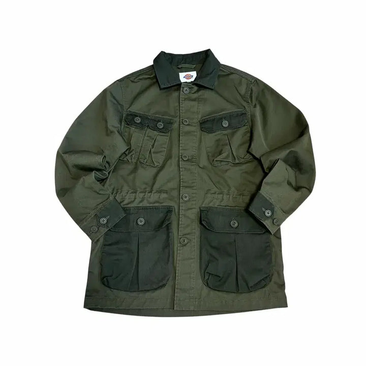 [BUNJANG] Dickies Multi Pocket Olive Green Work Jacket / 디키즈 멀티 포켓 올리브 그린 워크 자켓