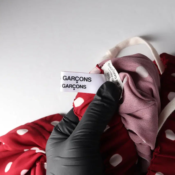 [BUNJANG] Comme des Garcons 21FW Dot Pattern Long Skirt / 꼼데가르송 21FW 도트 패턴 밴딩 롱 스커트 치마 레드