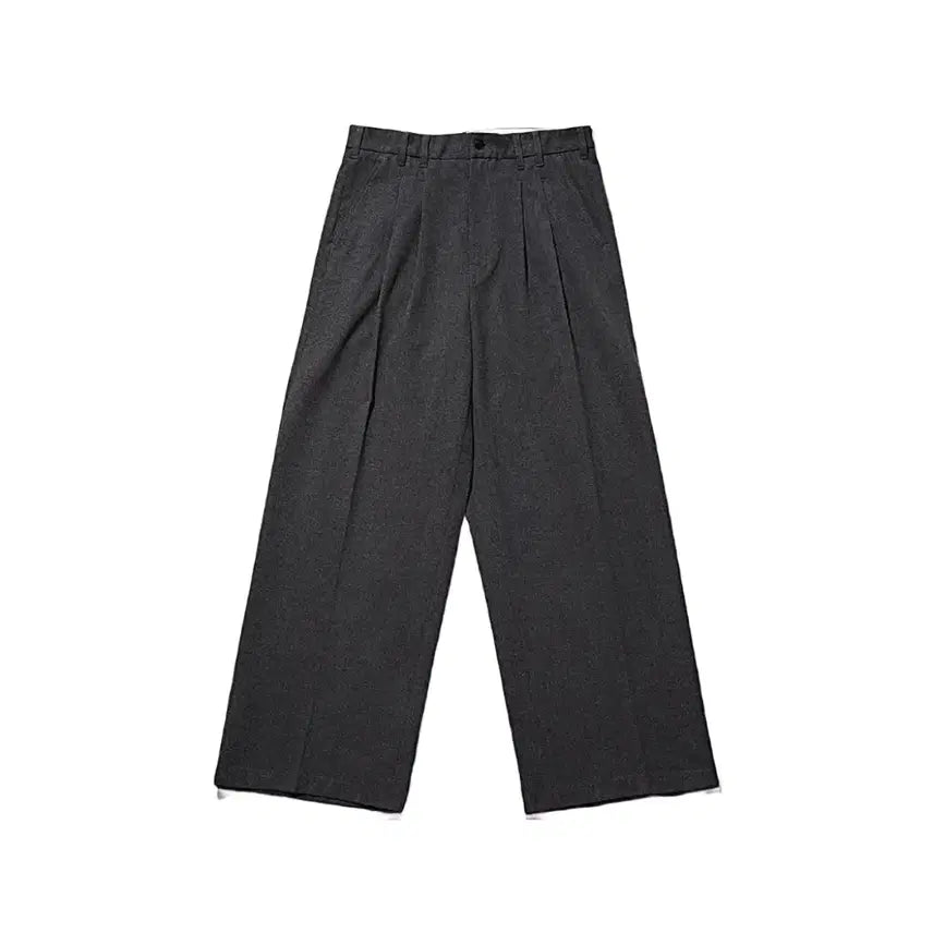 [BUNJANG] OGAFF Two Tuck Wide Pants Gray / (1회착 택포가격) 오가프 투턱 와이드 팬츠 그레이 3