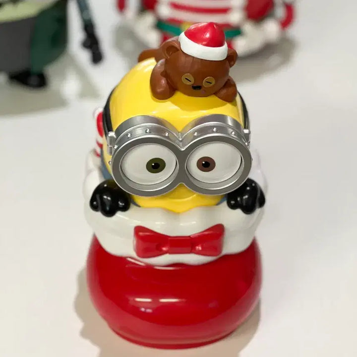 [BUNJANG] Minions Christmas Popcorn Bucket / 오사카 유니버셜 미니언즈 크리스마스 팝콘통