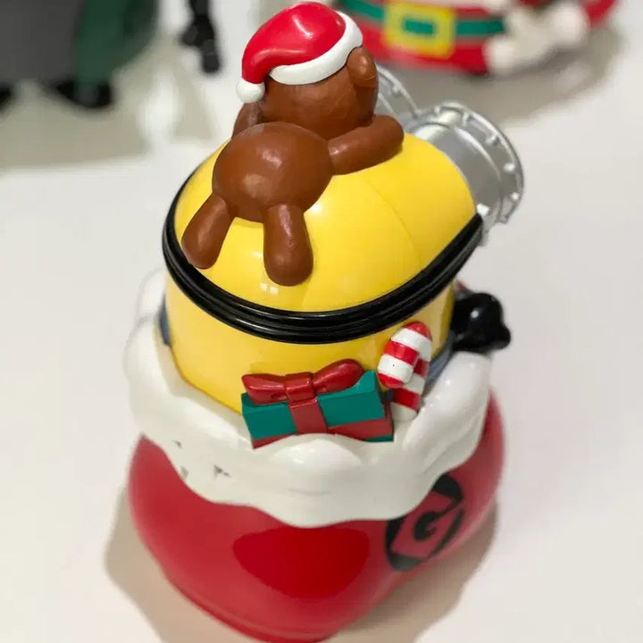 [BUNJANG] Minions Christmas Popcorn Bucket / 오사카 유니버셜 미니언즈 크리스마스 팝콘통