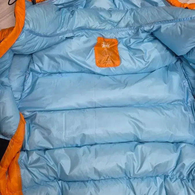 [BUNJANG] Stussy Micro Ripstop Padded Jacket Orange L / 스투시 마이크로 립스탑 패딩 오렌지 L