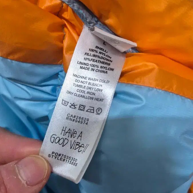 [BUNJANG] Stussy Micro Ripstop Padded Jacket Orange L / 스투시 마이크로 립스탑 패딩 오렌지 L