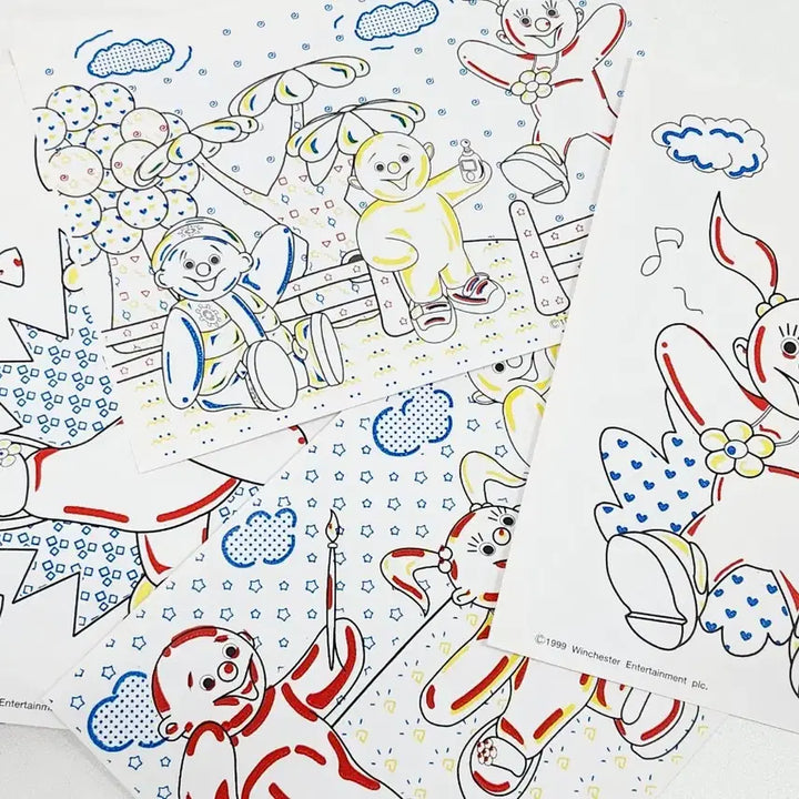 [BUNJANG] Jellaby Magic Coloring Book Retro Stationery / 젤라비 요술 색칠공부 고전 레트로 고전문구