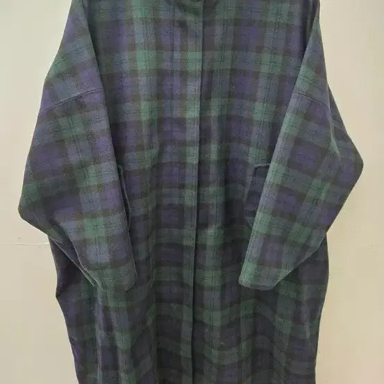 [BUNJANG] K-WAY 3L Waterproof Check Wool Coat / K-WAY(까웨) 3L방수 체크 울코트(IT8)