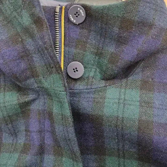 [BUNJANG] K-WAY 3L Waterproof Check Wool Coat / K-WAY(까웨) 3L방수 체크 울코트(IT8)