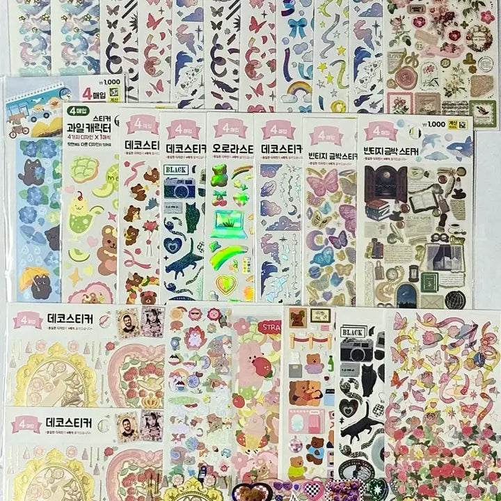[BUNJANG] Daiso Sticker Bundle Set / [새제품] 다이소 씰스티커 다꾸스티커 폴꾸스티커