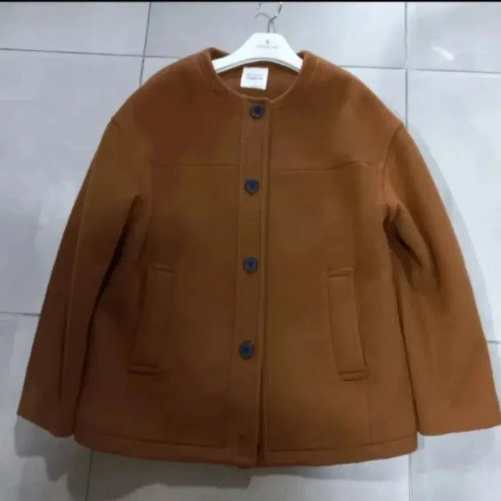 [BUNJANG] STUDIO TOMBOY No Collar Brown Jacket / STUDIO TOMBOY 노카라브라운 자켓