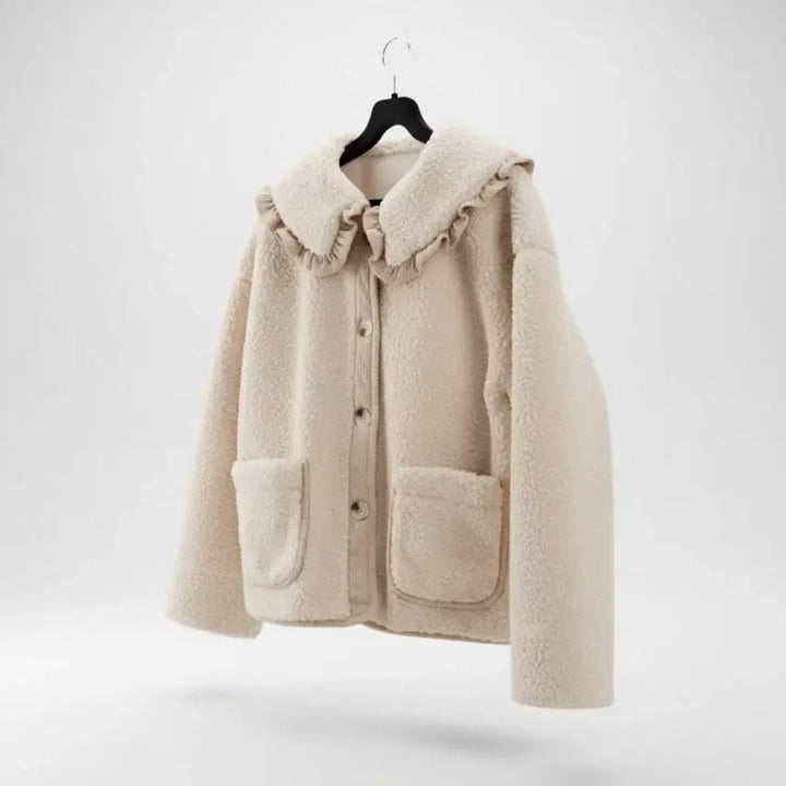 [BUNJANG] BG Frill Collar Poodle Jacket / 여성F/ 뽀글이 프릴카라 자켓BG 36-16