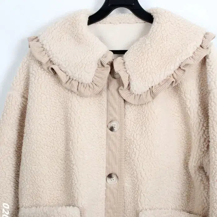 [BUNJANG] BG Frill Collar Poodle Jacket / 여성F/ 뽀글이 프릴카라 자켓BG 36-16