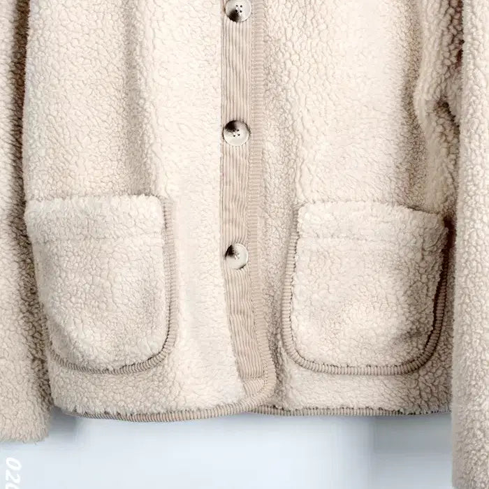 [BUNJANG] BG Frill Collar Poodle Jacket / 여성F/ 뽀글이 프릴카라 자켓BG 36-16