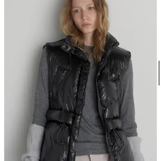 [BUNJANG] Aero Studio Black Padded Vest / Aero studio 블랙 패딩 조끼 새제품